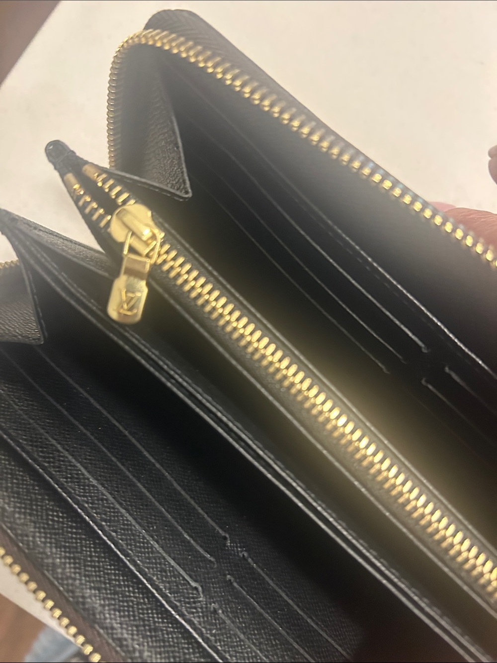 Louis Vuitton Brown Monogram Zip-Around Wallet with Gold Pull - Picture 7 of 7